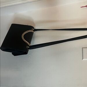 Ardene Black Shoulder Bag with Gold Chain